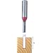 Freud 12-102 1/4-Inch Diameter by 7/8-Inch Double Flute Straight Router Bit with 1/2-Inch Shank