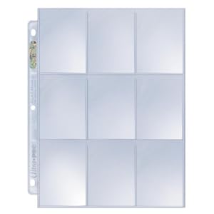 Ultra Pro 9-Pocket Trading Card Pages - Platinum Series (100 Pages)