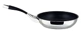 Kitchen & Housewares : Meyer Circulon Steel Elite Stainless Steel French Skillet Frying Pan with Total® Ti Non-stick, 24 cm