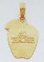 "#1 Teacher" Apple Charm - D1247