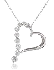 10k Gold Diamond Journey Heart-Shaped Pendant (1/2 cttw, H-I Color, 12-I2-I3 Clarity)