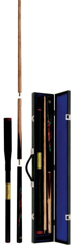 Childrens Toyshop  Toys : Master Billiards Hand-Spliced Snooker Cue, Extension Plus FREE Solid Black Case - 3-piece solid rosewood & ash Cue plus extending Extension