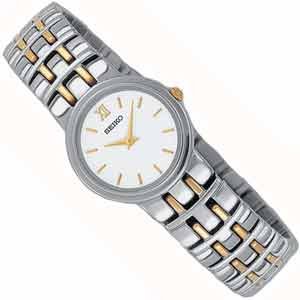 Two Tone Seiko Quartz Women's Watch