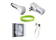 CrazyOnDigital Charger, Earphone, and Screen Protector Bundle for iPod nano 6G