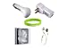 CrazyOnDigital Charger, Earphone, and Screen Protector Bundle for iPod nano 6G