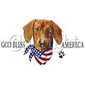 America-Dachshund Adult T-Shirt