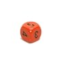 Chessex Opaque 16mm Dice, Averaging d6 (2-3-3-4-4-5) Orange with black
