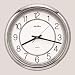 Seth Thomas 13" Diameter Premier Contemporary Wall Clock, Polished Silvertone Case 2469 / SET2469