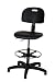 Tools & Hardware : Ergo Ease 52044 Deluxe Shop Chair, Workbench Height, Industrial Grade Polyurethane, Black and Chrome