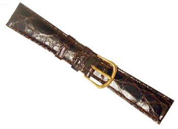 deBeer handcrafted in France  Gen Crocodile band with a soft hypo allergenic nu buck lining  Brown  Size 13 MM