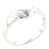 Solid Heart Sterling Silver Promise Ring