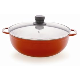 Buy Imusa Aluminum Caldero, Porcelain Exterior with Glass Lid, 20 Centimeter