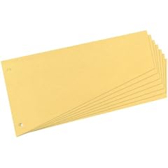 Herlitz 10838381 Trennstreifen Trapez 120x230 mm, Inh.100, gelb