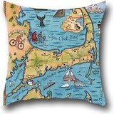 Goling BBay Art Sea Lobster Theme Cushion cover,Sofa cushion Pillowcase Designs Modern Full Length Double Zippered Body Pillow Case Cover 18*18