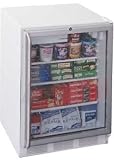 Review Summit  / Summit SCFF55GLCSS 5.0 cu. ft. Counter-Depth Upright Freezer with Adjustable Thermostat, Lock, Glass Door, Stainless Steel Handle and For Commercial Use: Stainless Steel with White Toe Kick