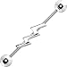 Surgical Steel Lightning Bolt Industrial Barbell Earring