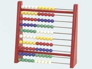 Childrens Toyshop  Spielwaren : Beluge Spielwaren 30010 - Zählrahmen aus Holz mit bunten Plastikperlen, 17 cm