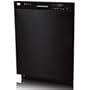 LG : LDS4821BB 24 Full Console Dishwasher with 4 Wash Cycles Black