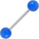 Blue ILLUSION Barbell Tongue Ring