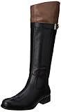 Naturalizer Women's Josette Riding Boot,Black/Brown,8.5 W US