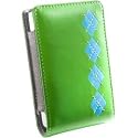 Apple Incase Leather Pouch Case for iPod 3G, 4G (Green with Blue Argyle)