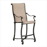 Woodard Landgrave Villa Sling Stationary Bar Stool Woodard Landgrave Villa Sling Stationary Bar Stool