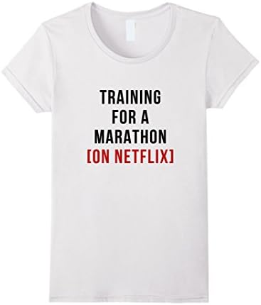 Women's Training for a marathon funny geek gift T shirt Medium White