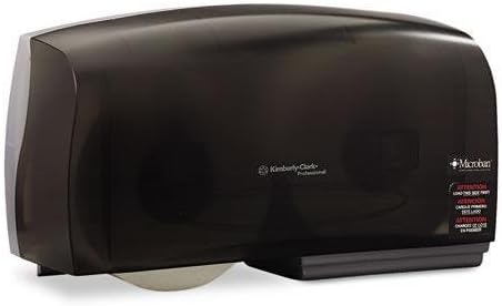 KIMBERLY CLARK CONSUMER Coreless JRT Twin Jumbo Roll Tissue Dispenser, 20w x 6d x 11h, Smoke/Gray (9608)