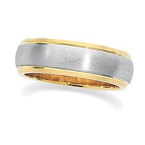 Platinum & 18K Yellow Gold Design Band