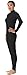 AveryDance Adult Lycra Long Sleeve Unitard Bodysuit Dancewear, M, Black