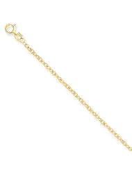 14k Yellow Gold 18in 1.55mm Carded Cable Rope Necklace Chain. Metal Wt- 1.75g