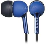Sony High Performance Earbud Style Stereo Headphones (Model# MDR-EX55LP-Blue)