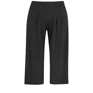 Buy Avenue Plus Size Pleated Matte Jersey Cropped Pants by Avenue