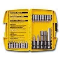DeWalt DW2161 21 Piece Screwdriving and Nutdriving Set in Plastic Case by DeWalt