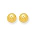 14k Diamond-Cut Satin 11mm Half Ball Post Earrings title=