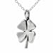 Sterling Silver Four Leaf Clover Necklace