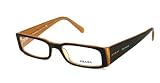Prada PR 10F Eyeglasses Color 2BX101 TOP BLACK