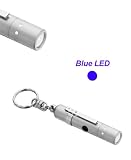 : V1 Moon Lenser LED keyring clip torch in gift box - blue led