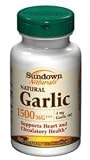 Garlic 1500 mg Softgels Odorless, by Sundown - 100 Softgels