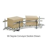 Steel Guard Rail Kit For 45 Degree Curved Skate Wheel Conveyor