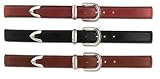 Silver-tipped Leather Belt