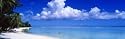 Ocean, Water, Clouds, Relaxing, Matira Beach, Tahiti, French Polynesia, South Pacific, Island Photographic Poster Print by Panoramic Images, 24x8