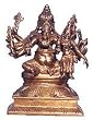 Hindu Religious Statue Lord Ganesha Bronze Figurine 3.75 x 2.5 x 5 inches (sculp004)