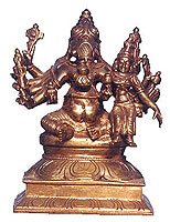 Hindu Religious Lord Ganesha Bronze Statue (sculp004)