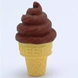 Chocolate Ice Cream Cone Eraser Chocolate Ice Cream Cone Eraser