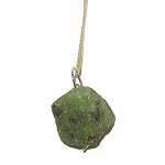 Zoisite Pendulum 01 Green Natural Nugget Reiki Energy Healing Crystal