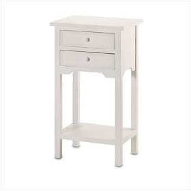 NEW White Table with Two Drawers by The Gift Patch
