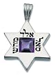 Kabbalah Star of David Pendant with Purple Amethyst