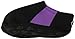 Nufoot Booties Men's Shoes, Foldable & Flexible Footwear, Fold and Go Travel Shoes, Yoga Socks, Indoor Shoes, Slippers, Black with Purple Stripes, Large