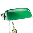 Replacement Glass Bankers Lamp Shade Green